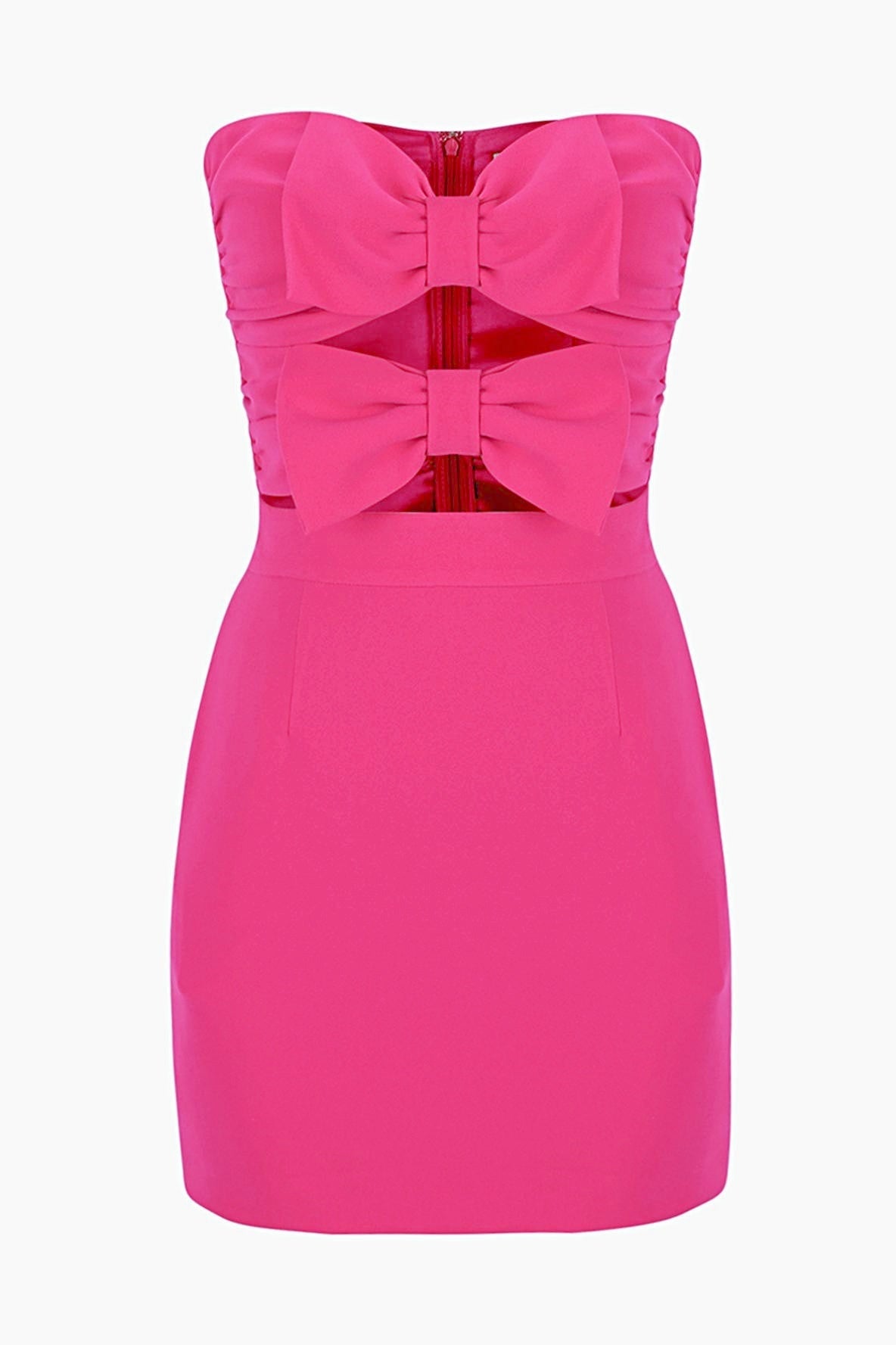 Abito Mini Veronique Senza Spalline con Fiocco