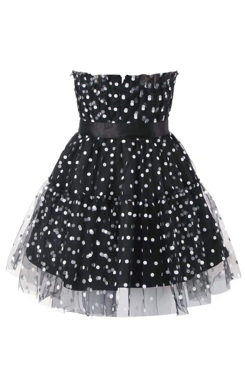 Abito Mini Yasmina in Tulle a Pois