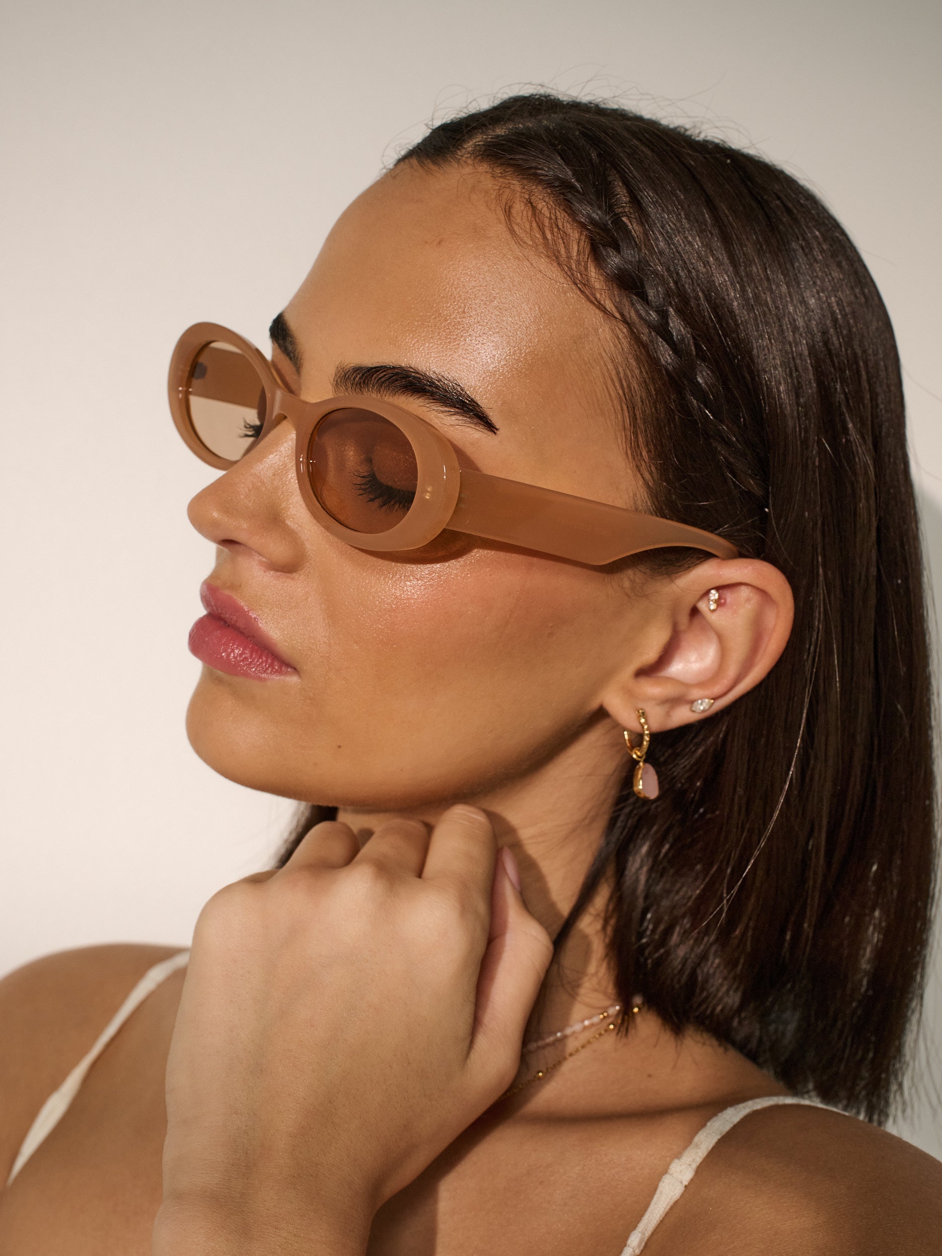 Occhiali da Sole Ovali Vintage Isabella