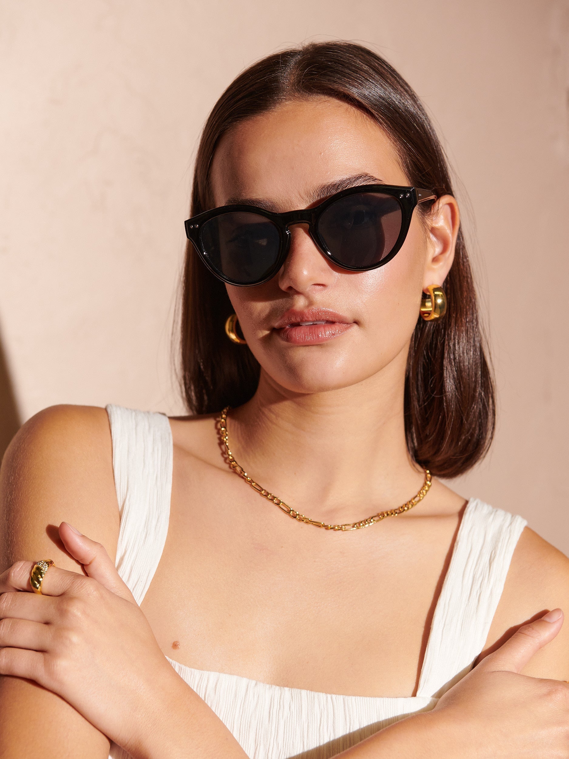 Occhiali da Sole Circolari Vintage Clinton