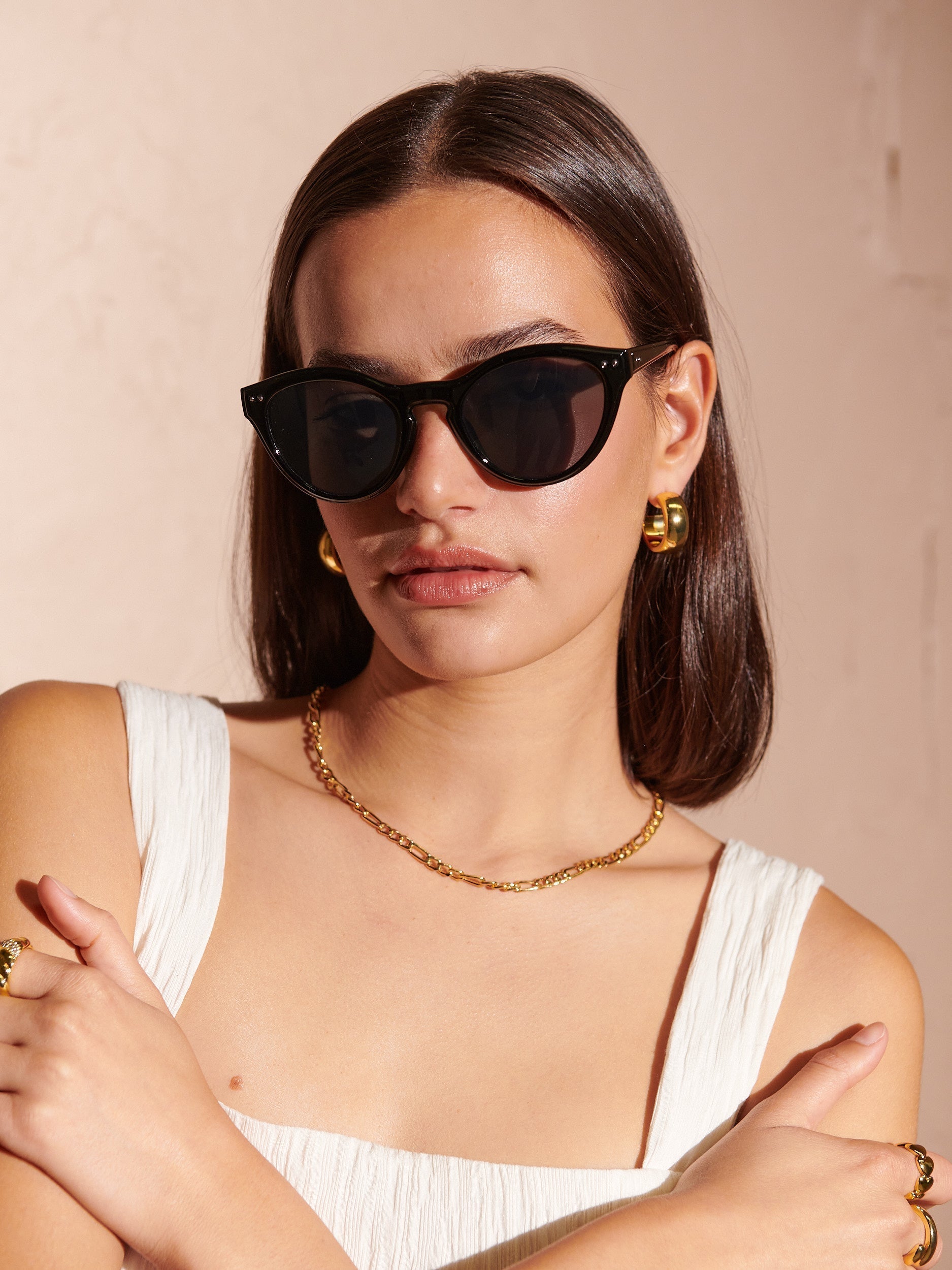 Occhiali da Sole Circolari Vintage Clinton