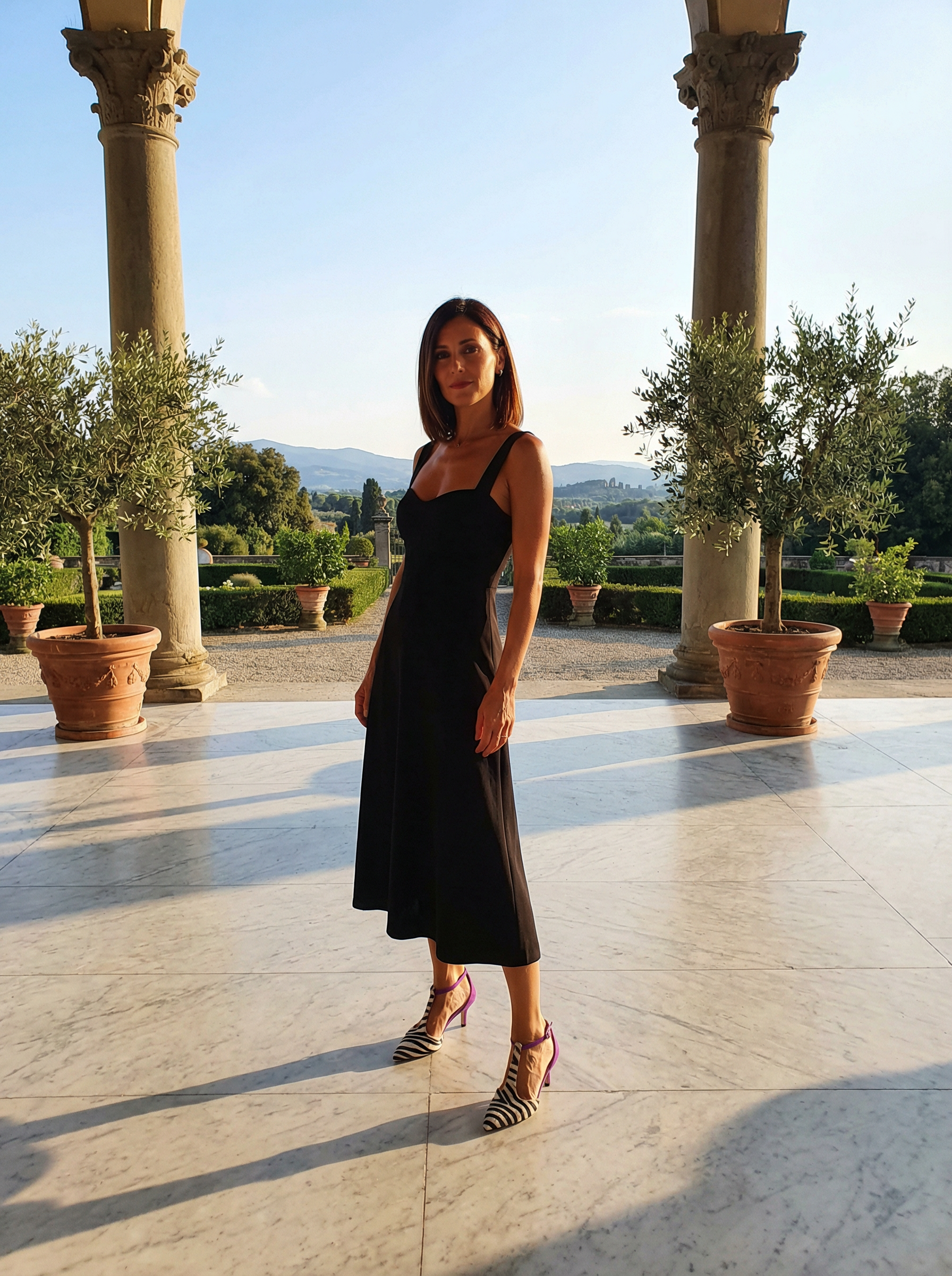 Viola Wild – Tacco Zebrato con Appoggio Stabile